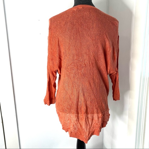 L/XL Anthropologie MOTH Knit Overlay High Low Sweater - Picture 7 of 14